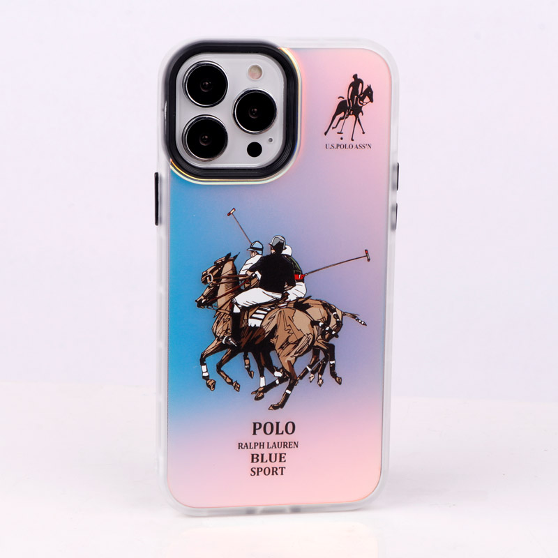 قاب ضد ضربه هولوگرامی دور لنز رنگی iPhone 13 Pro Max