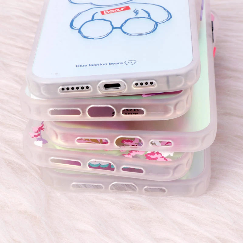 قاب ضد ضربه هولوگرامی دور لنز رنگی iPhone 13 Pro Max