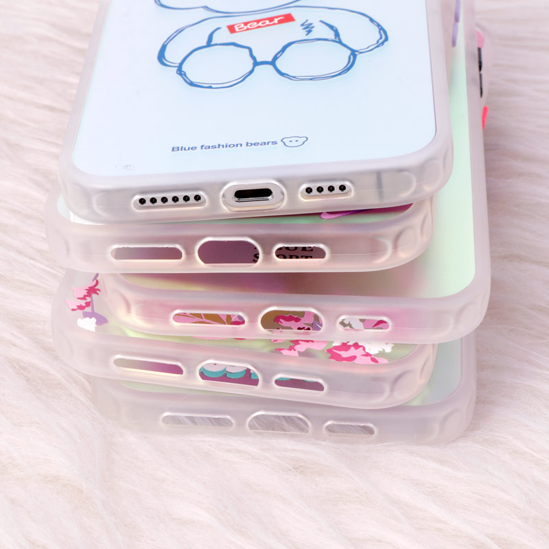 قاب ضد ضربه هولوگرامی دور لنز رنگی iPhone 13 Pro Max