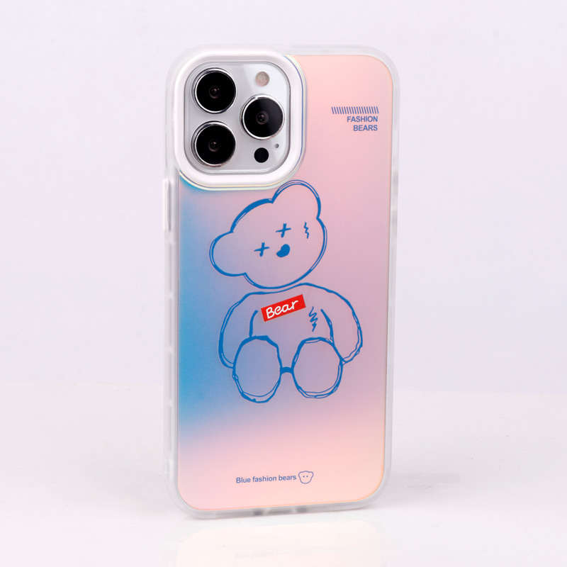 قاب ضد ضربه هولوگرامی دور لنز رنگی iPhone 13 Pro Max