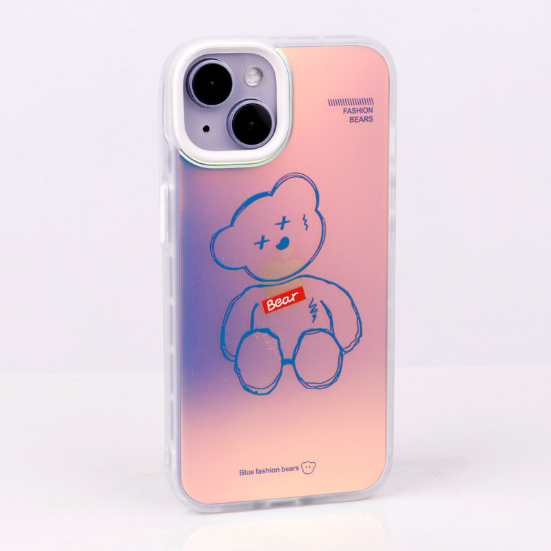 قاب ضد ضربه هولوگرامی دور لنز رنگی iPhone 14