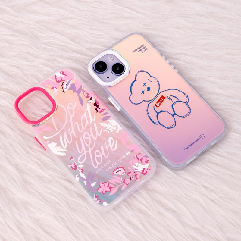 قاب ضد ضربه هولوگرامی دور لنز رنگی iPhone 14