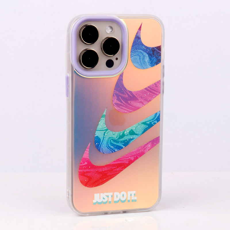 قاب ضد ضربه هولوگرامی دور لنز رنگی iPhone 14 Pro Max