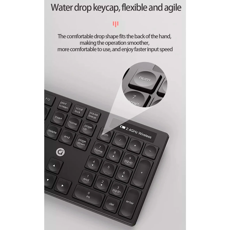 کیبورد و موس بی سیم ادول KM005