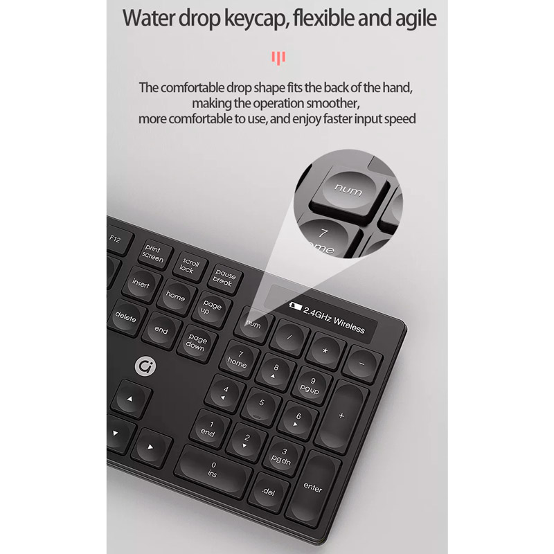 کیبورد و موس بی سیم ادول KM005