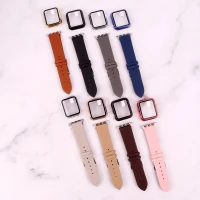 بند اپل واچ طرح چرم + محافظ صفحه 38mm