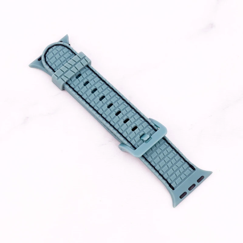 بند اپل واچ طرح سیلیکونی دور دوخت 41/40/38mm