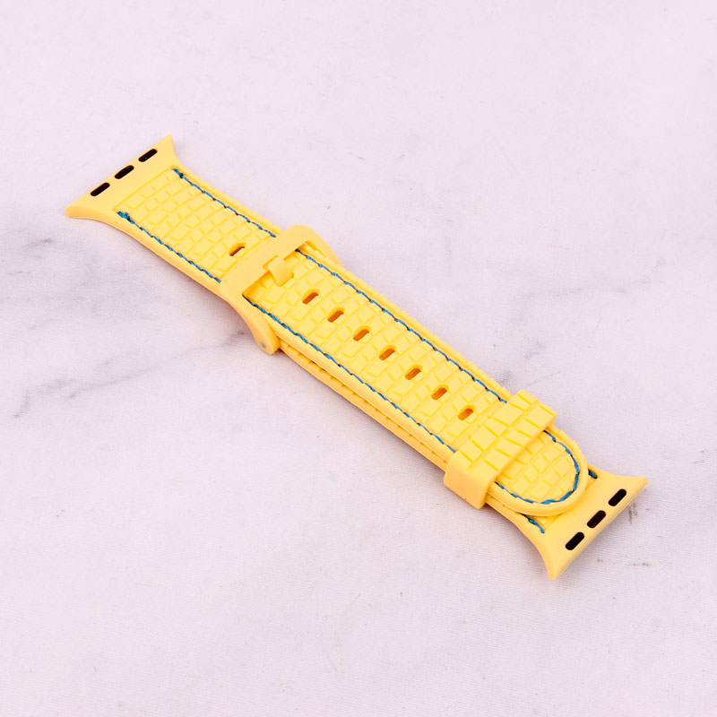 بند اپل واچ طرح سیلیکونی دور دوخت 41/40/38mm