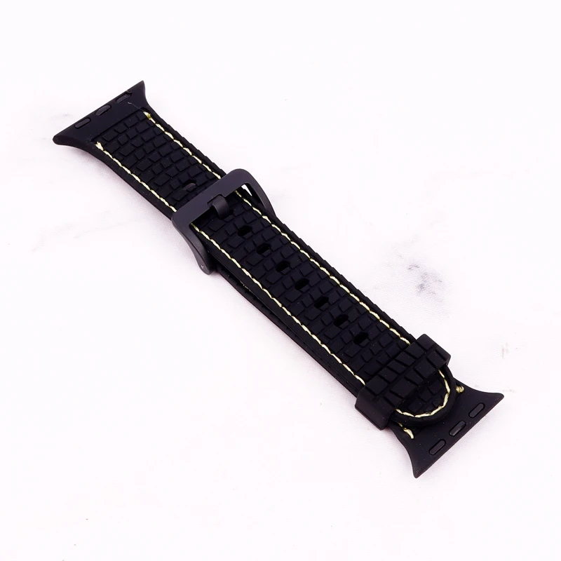 بند اپل واچ طرح سیلیکونی دور دوخت 41/40/38mm