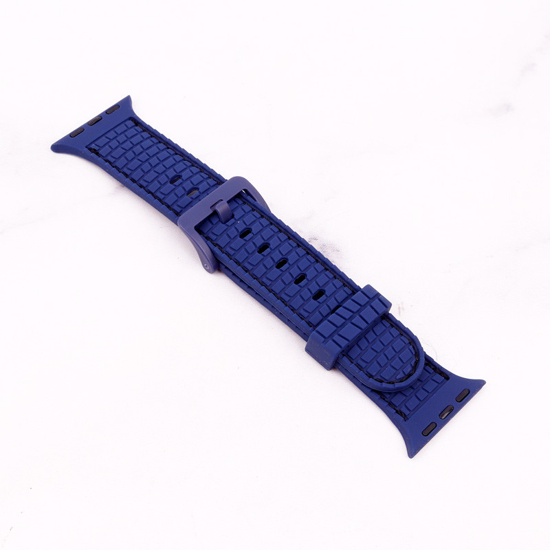 بند اپل واچ طرح سیلیکونی دور دوخت 41/40/38mm