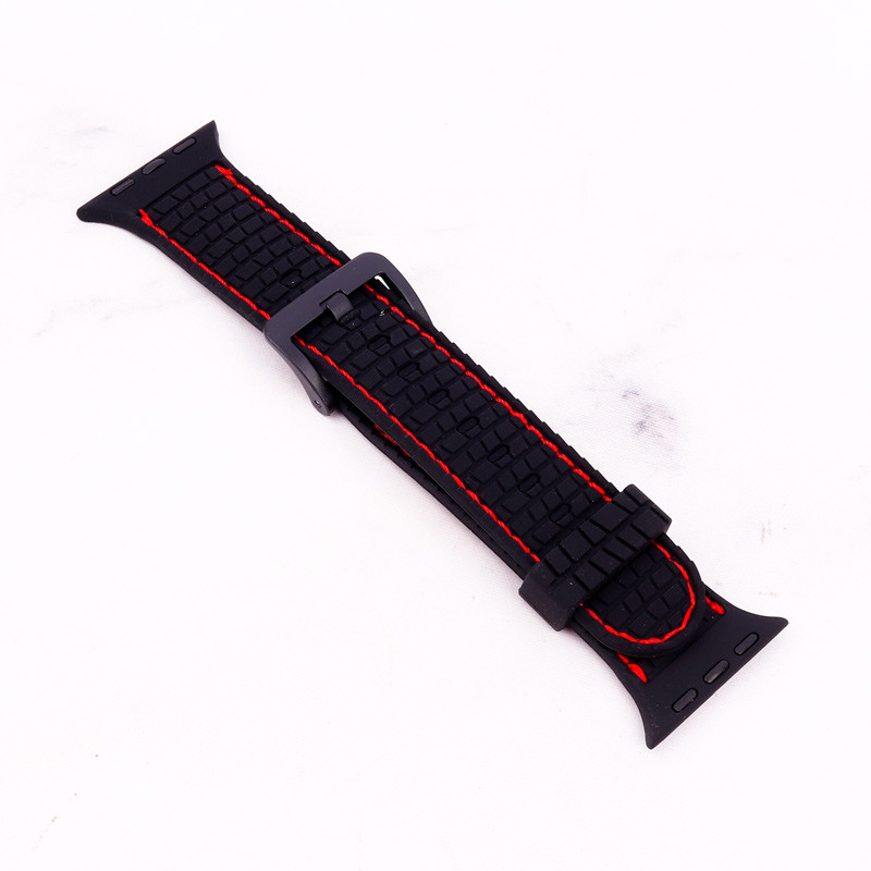 بند اپل واچ طرح سیلیکونی دور دوخت 41/40/38mm
