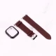 بند اپل واچ طرح چرم + محافظ صفحه 41mm