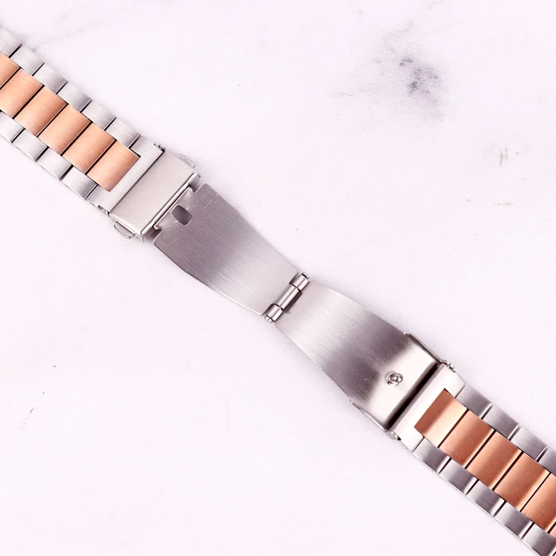 بند اپل واچ طرح 3بید 42/44mm نقره ای رزگلد