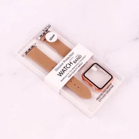 بند اپل واچ طرح چرم + محافظ صفحه 42mm
