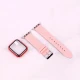 بند اپل واچ طرح چرم + محافظ صفحه 44mm