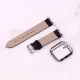 بند اپل واچ طرح چرم + محافظ صفحه 44mm