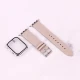 بند اپل واچ طرح چرم + محافظ صفحه 45mm