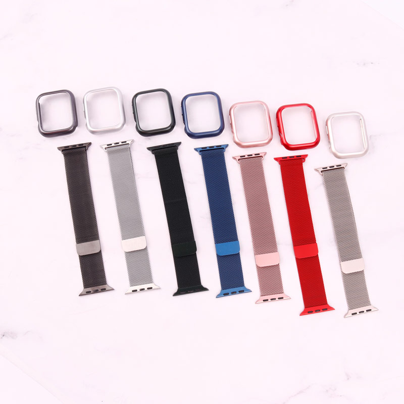 بند اپل واچ فلزی + محافظ صفحه 45mm