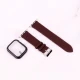 بند اپل واچ طرح چرم + محافظ صفحه 45mm