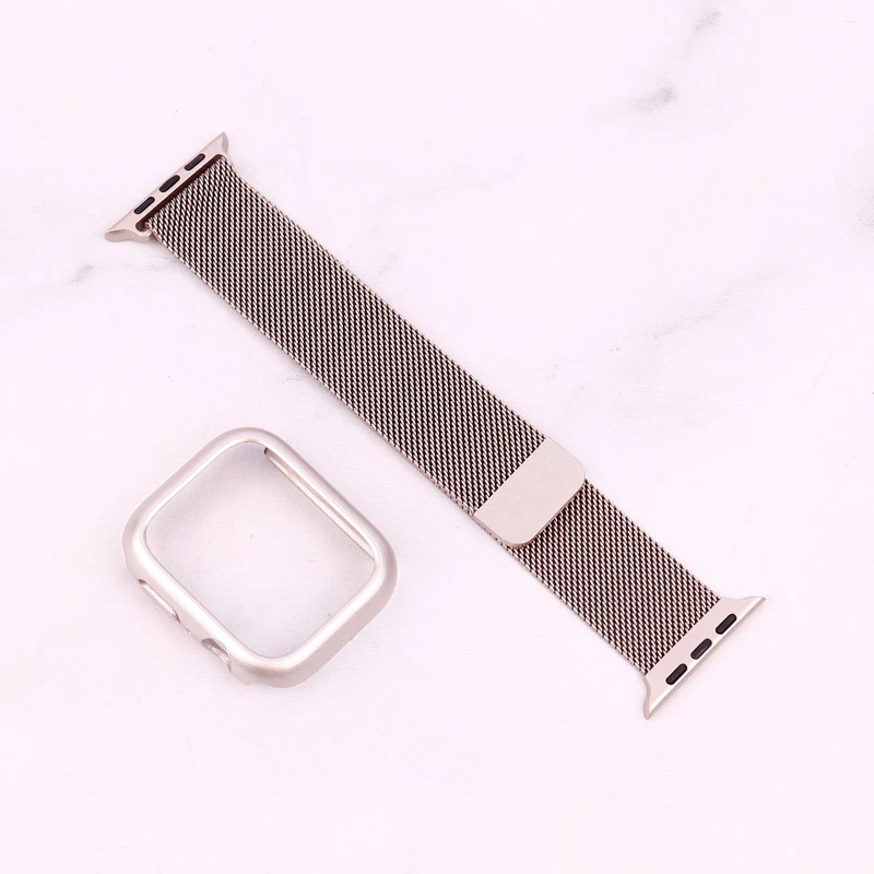 بند اپل واچ فلزی + محافظ صفحه 45mm