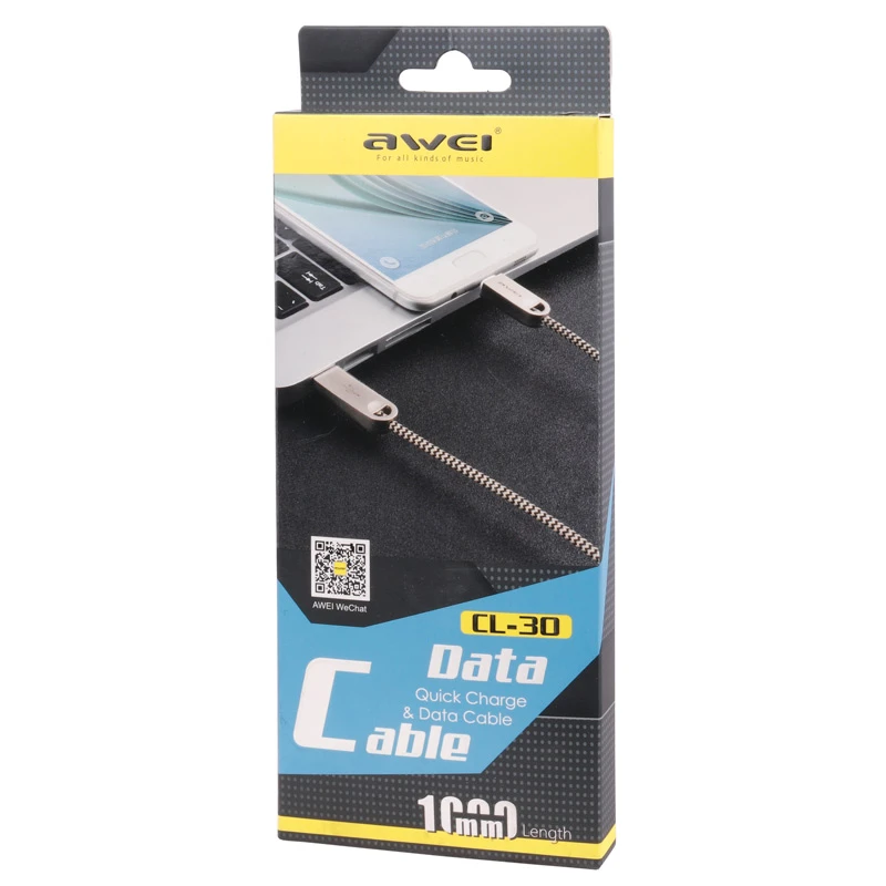 کابل میکرو یو اس بی فست شارژ 2.4 آمپر اوی CL-30 طول 1 متر
