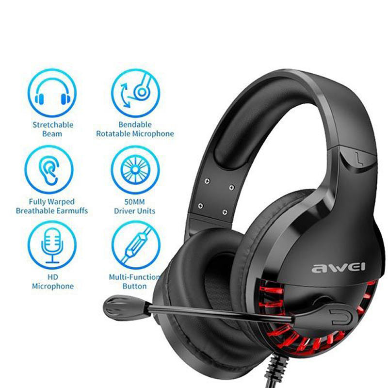 هدست گیمینگ سیم دار Awei ES-770i