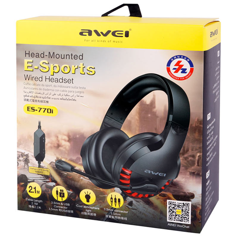 هدست گیمینگ سیم دار Awei ES-770i