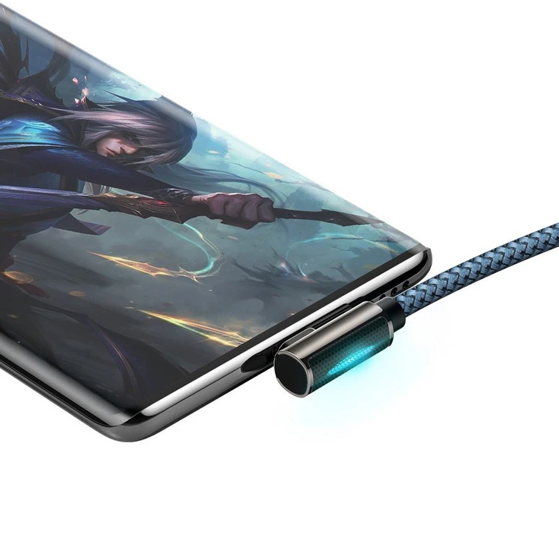 کابل تایپ سی فست شارژ 66 وات باسئوس Legend Series CA یکسر L طول 2 متر