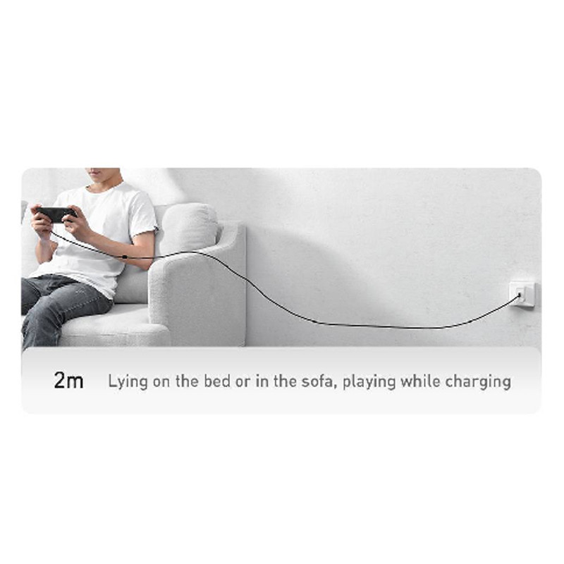 کابل تایپ سی فست شارژ Baseus Legend Series CA 66W 2.4A 2m یکسر L