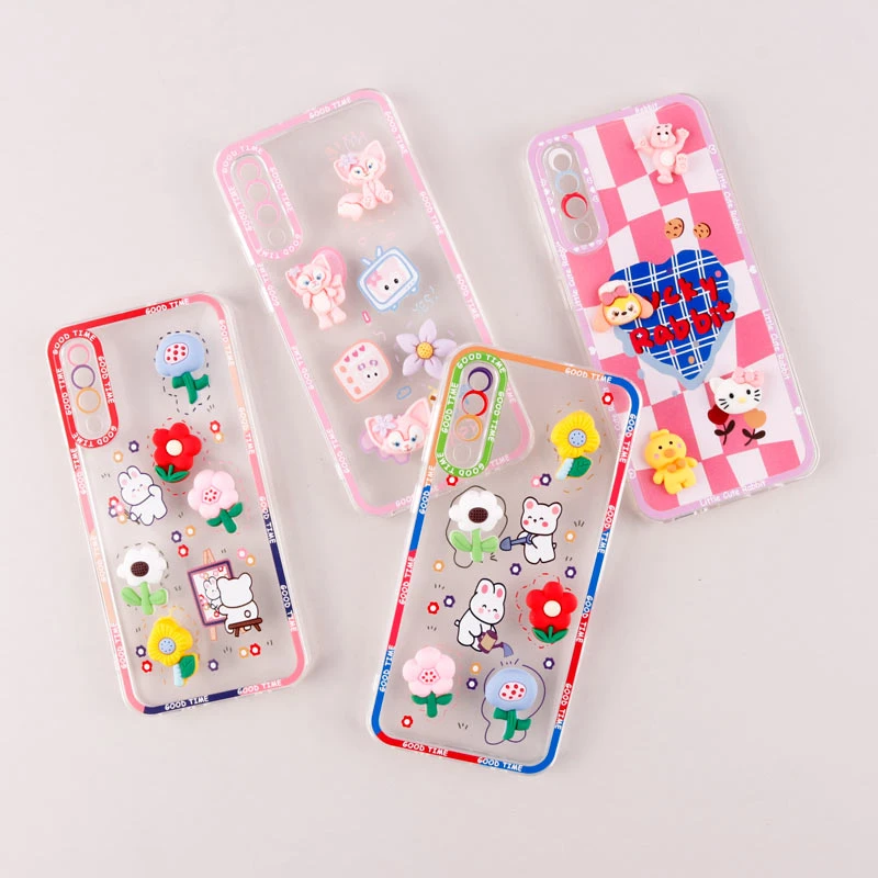 قاب Good Time سامسونگ Galaxy A50 عروسکی برجسته محافظ لنزدار