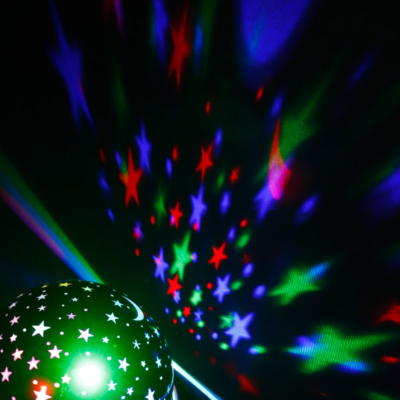 چراغ رقص نور گردان کهکشانی Dancing RGB LED کد 2