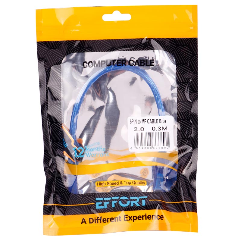 کابل کوتاه افزایش طول Effort Mini USB 30cm