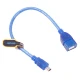کابل کوتاه افزایش طول USB ایفورت Mini طول 30 سانتی متر