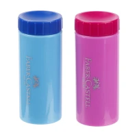 تراش پلاستیکی مخزن دار Faber-Castell No.183303 بسته 12 عددی