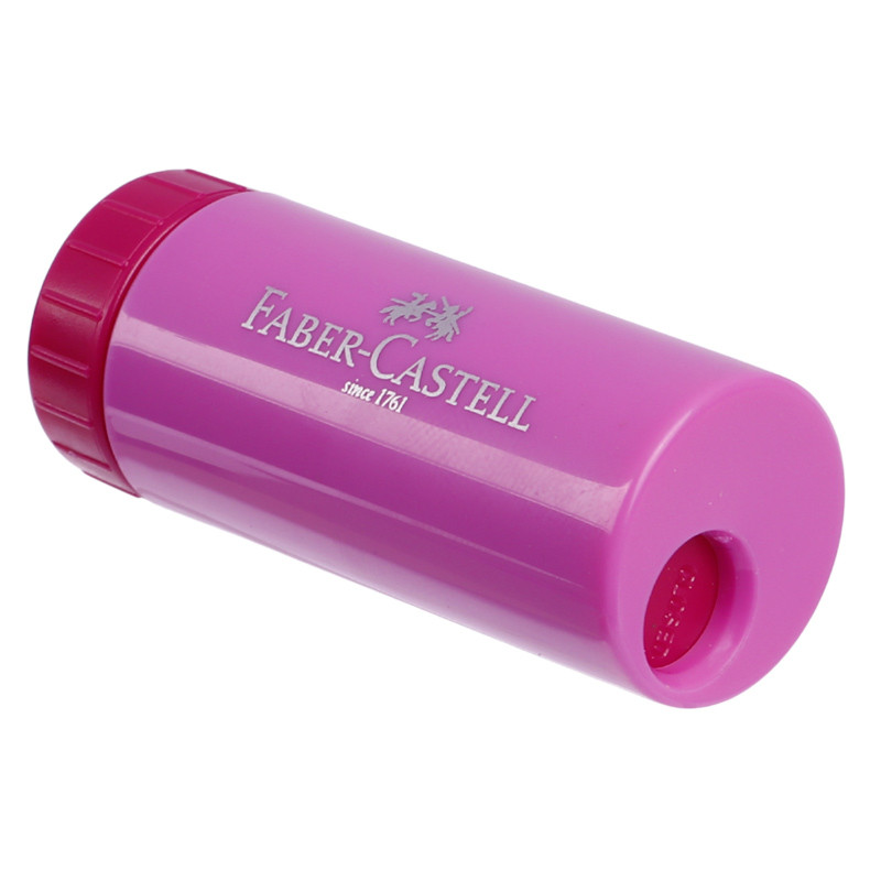 تراش پلاستیکی مخزن دار Faber-Castell No.183303 بسته 12 عددی