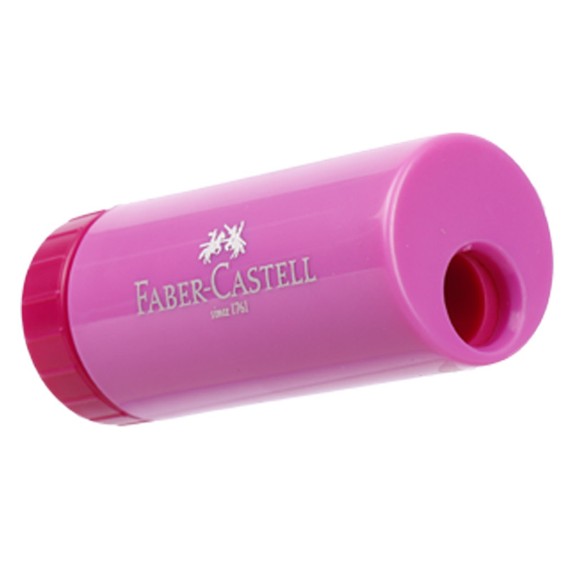 تراش پلاستیکی مخزن دار Faber-Castell No.183303 بسته 12 عددی