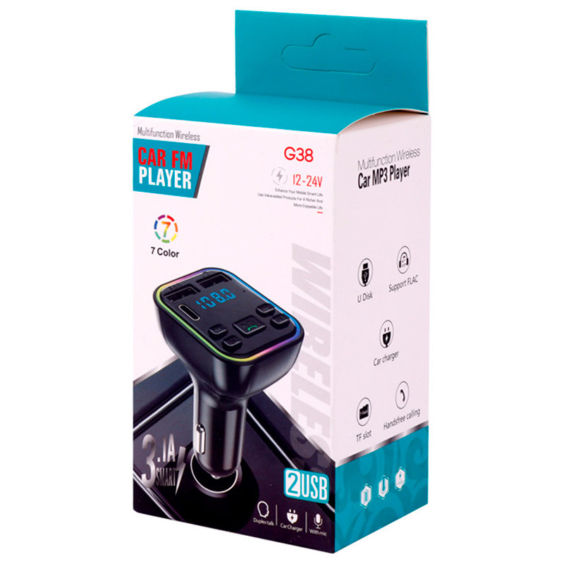 شارژر فندکی + FM Player بلوتوثی G38