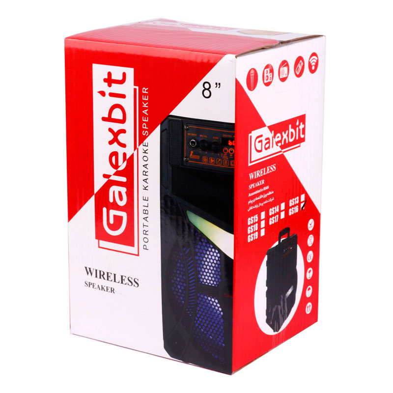 اسپیکر بلوتوثی گلکس بیت GS16 + میکروفون و ریموت کنترل