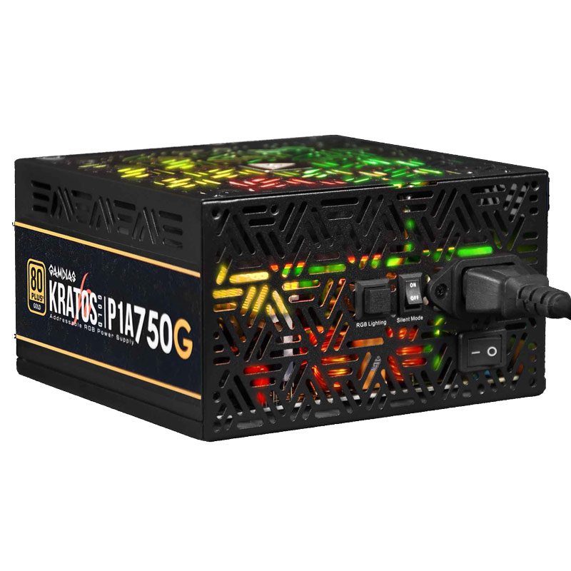 پاور 750 وات گیم دیاس Gamdias KRATOS P1A-750G ARGB Gold