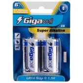 باتری دوتایی متوسط Gigacell Super Alkaline LR14 1.5V C