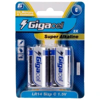 باتری دوتایی متوسط Gigacell Super Alkaline LR14 1.5V C
