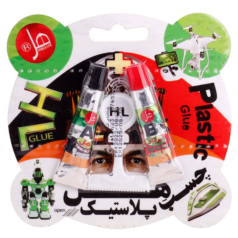 چسب دوقلو پلاستیک اکونومی HL EC-PL14 14gr