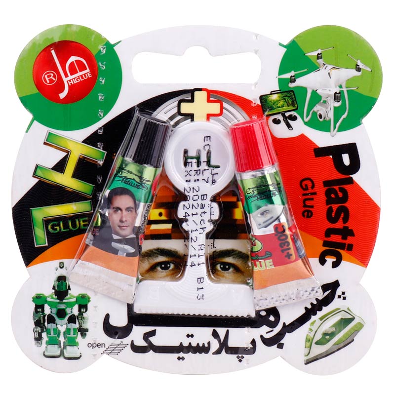 چسب دوقلو پلاستیک اکونومی HL EC-PL7 7gr