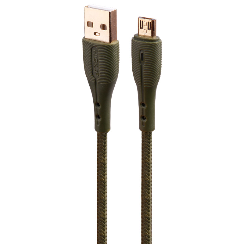کابل میکرو یو اس بی فست شارژ Hiska LX-832 5A 1m