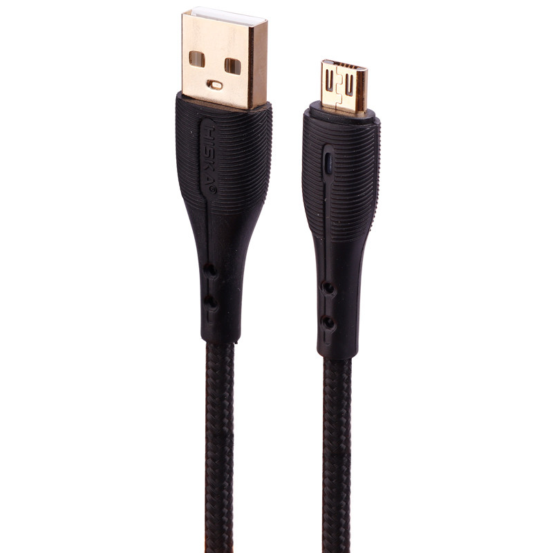 کابل میکرو یو اس بی فست شارژ Hiska LX-832 5A 1m