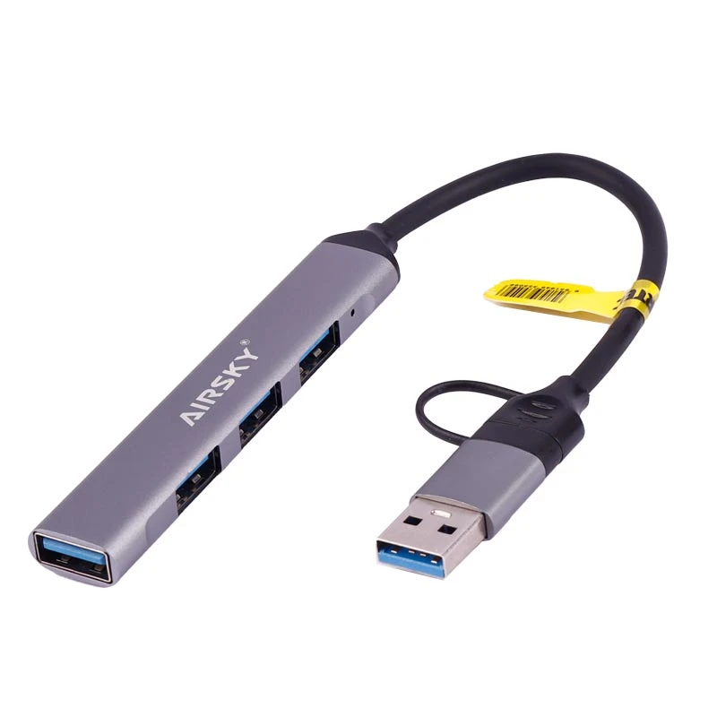 هاب 4 پورت USB3.0 آیفورتک Airsky HC-77