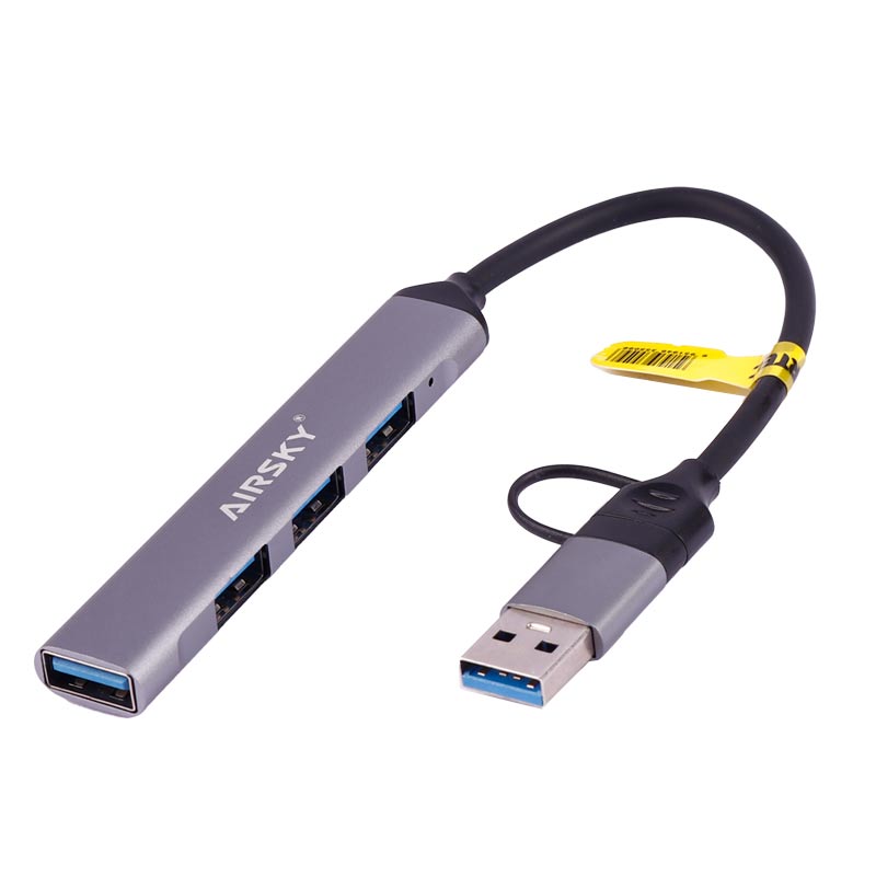 هاب 4 پورت USB3.0 آیفورتک Airsky HC-77
