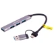 هاب 4 پورت USB3.0 آیفورتک Airsky HC-77