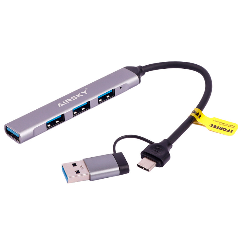 هاب 4 پورت USB3.0 آیفورتک Airsky HC-77