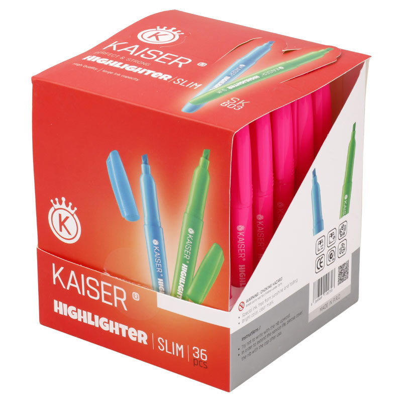 ماژیک هایلایت کایزر Kaiser SK803 بسته ۳۶ عددی